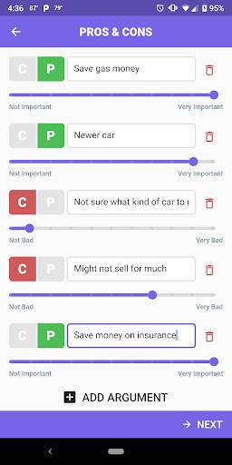 PROS & CONS - Helps make decisions下载