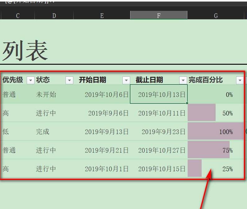 Excel表格怎么做出工作进度跟踪表？