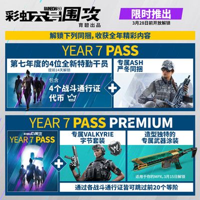 彩虹六号新赛季时间y7s1一览 y7s1季票时间内容介绍[多图]图片2