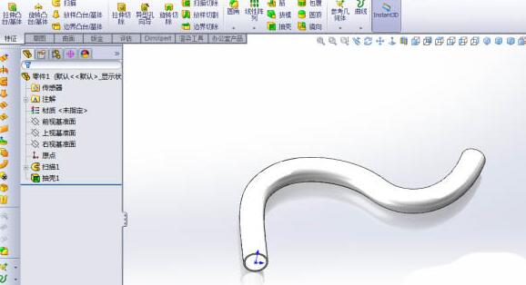 Solidworks弯曲管道的建模教程