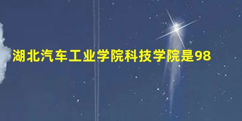 湖北汽车工业学院科技学院是985大学还是211大学？