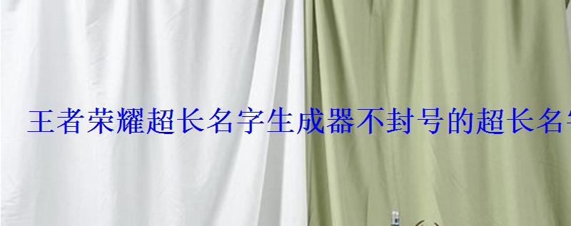 王者荣耀超长名字生成器不封号的超长名字 王者荣耀超长名字生成器不封号的超长名字