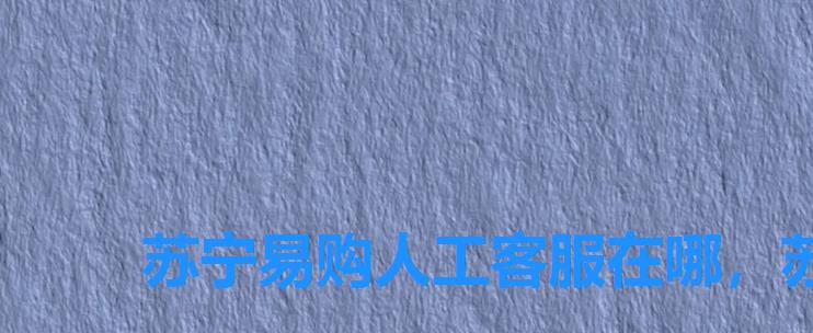 苏宁易购人工客服在哪,苏宁易购人工客服怎么联系 苏宁易购人工客服在哪,苏宁易购人工客服怎么联系
