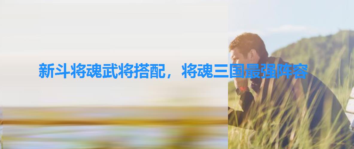 新斗将魂武将搭配,将魂三国最强阵容 新斗将魂武将搭配,将魂三国最强阵容