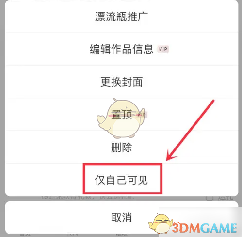 仅自己可见
