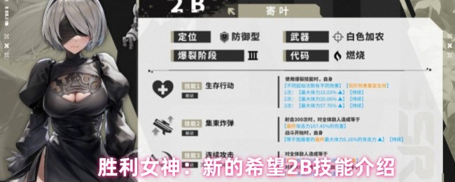 《胜利女神：新的希望》新的希望技能详解与应用