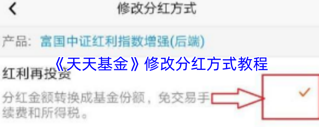 《天天基金》优化分红机制的实用指南